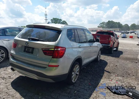 2017 BMW X3 Sdrive28I из США, поврежденный, VIN 5UXWZ7C37H0V92408